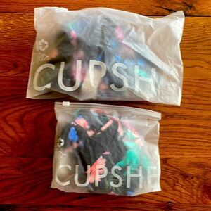 NWT Cupshe two piece black floral